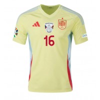 Camiseta España Rodri Hernandez #16 Segunda Equipación Replica Eurocopa 2024 mangas cortas